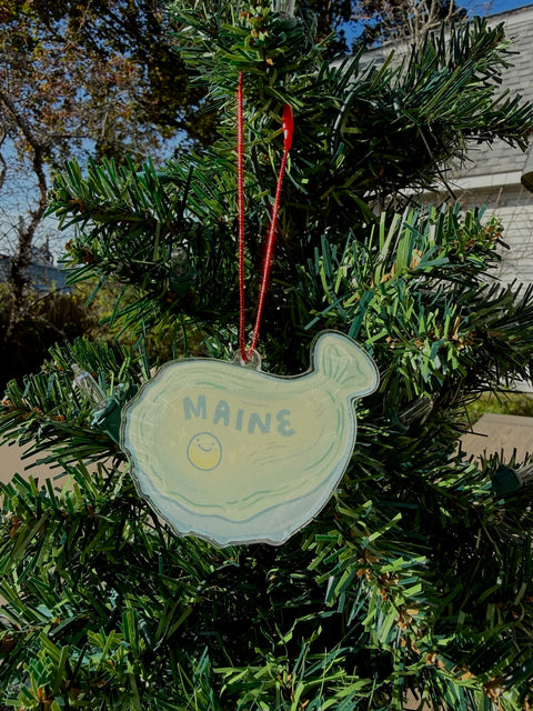Maine Oyster Ornament