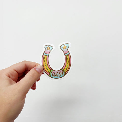 Lucky Horseshoe Sticker