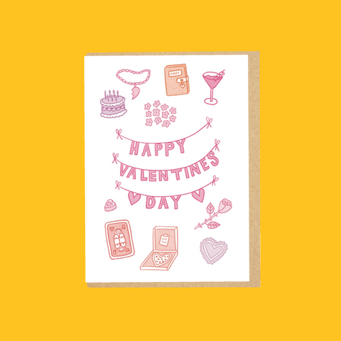 Valentine's Party Greeting Card