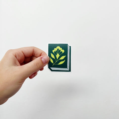 Floral Book Sticker