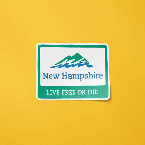 New Hampshire Sign Sticker