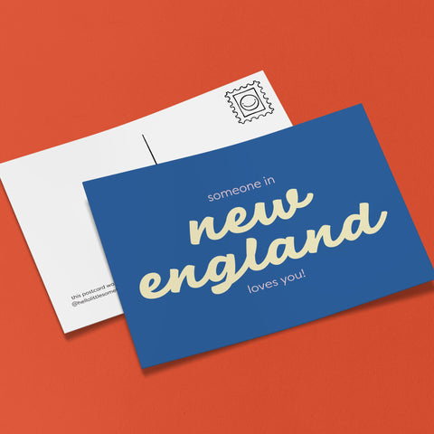 New England Loves You Postcard
