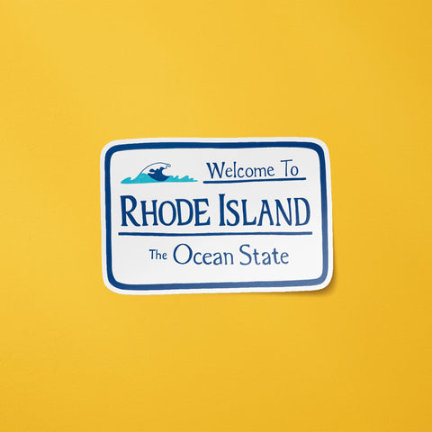 Rhode Island Sign Sticker