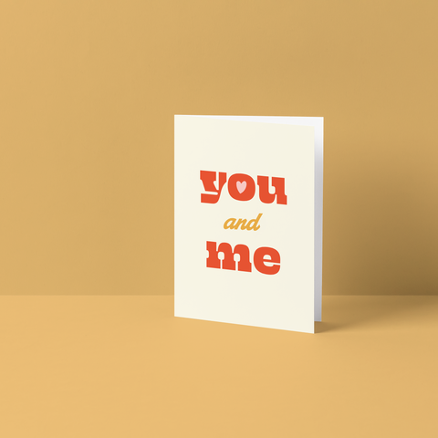 You and Me Card