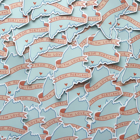 With Love, From Portland Sticker