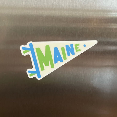 Maine Pennant Flag Magnet