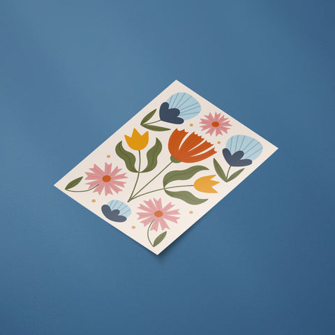 Folk Floral Sticker