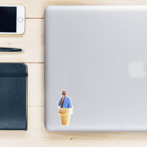 President Joe Biden Ice Cream Sticker