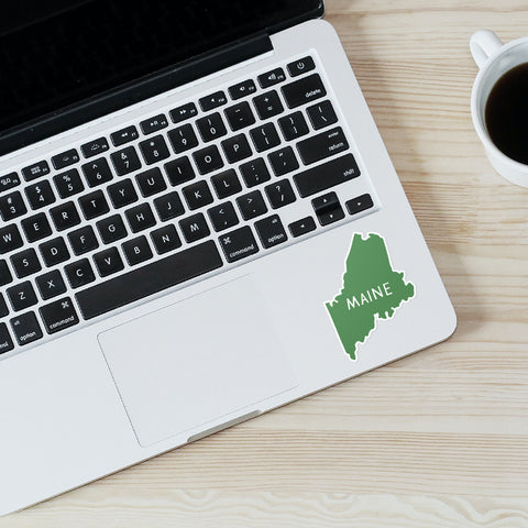Maine State Silhouette Sticker