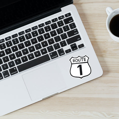 Route 1 Sign Sticker