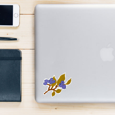 Blueberry Branch Sticker