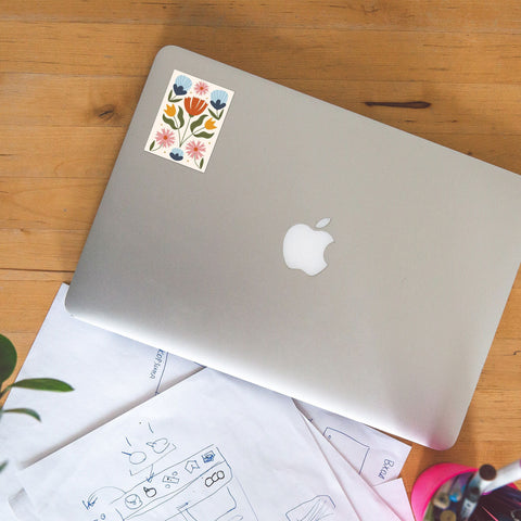 Folk Floral Sticker