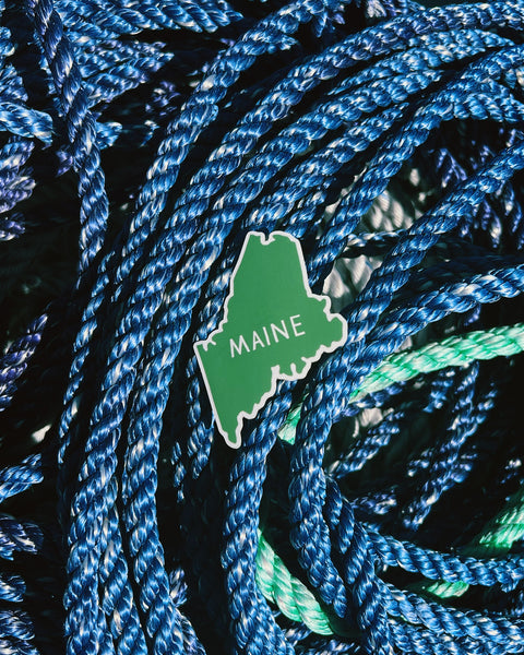Maine State Silhouette Sticker