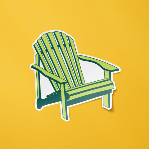 Green Adirondack Chair Sticker