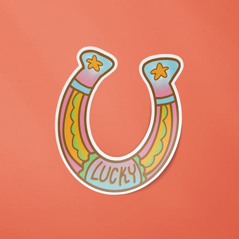 Lucky Horseshoe Sticker
