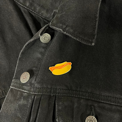 Hot Dog Enamel Pin