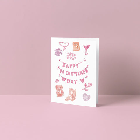 Valentine's Party Greeting Card