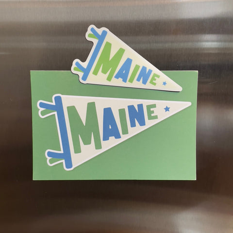 Maine Pennant Flag Magnet