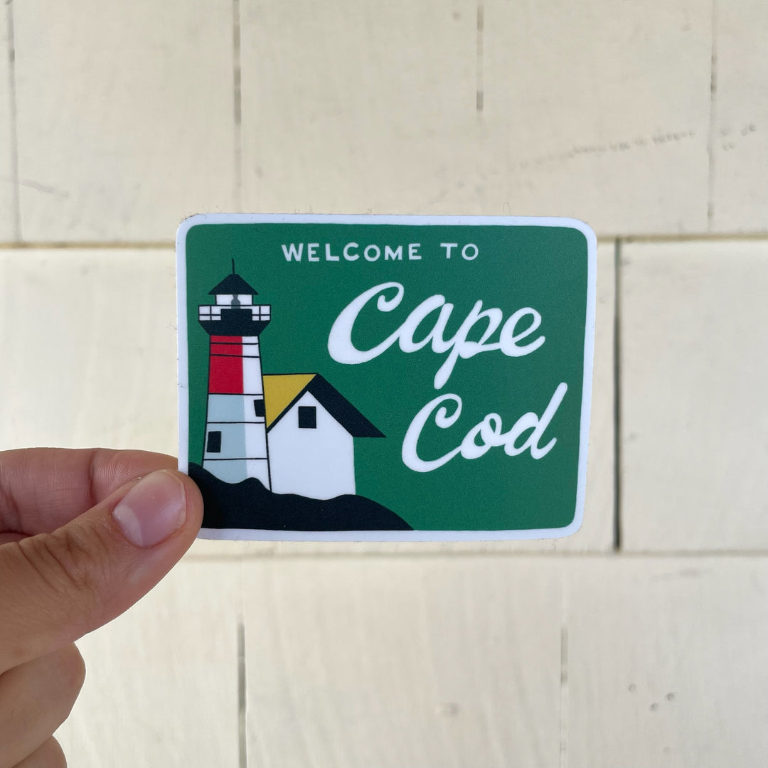 Small Cape Code Sticker Cape Cod Sign Sticker – littlesomethingco