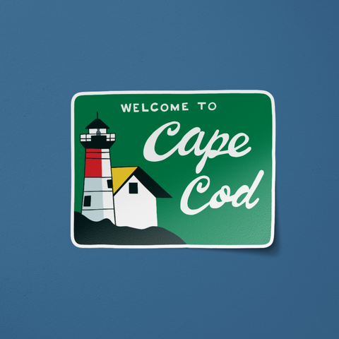 Cape Cod Sign Sticker
