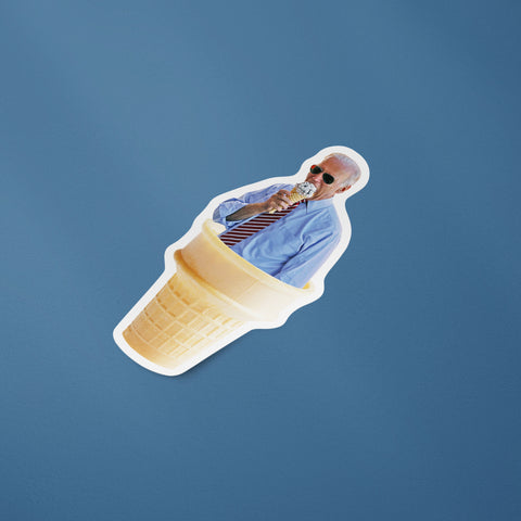 President Joe Biden Ice Cream Sticker