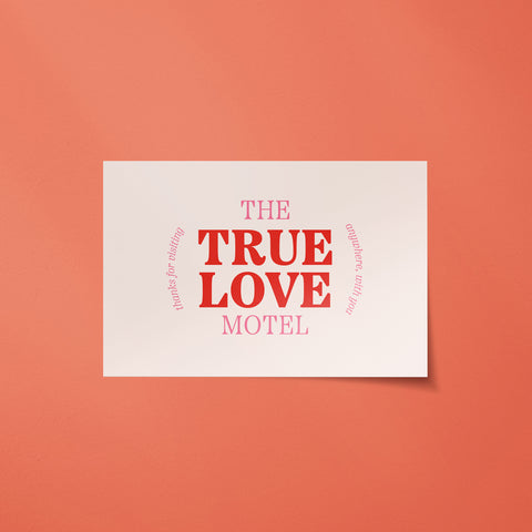 True Love Motel Postcard